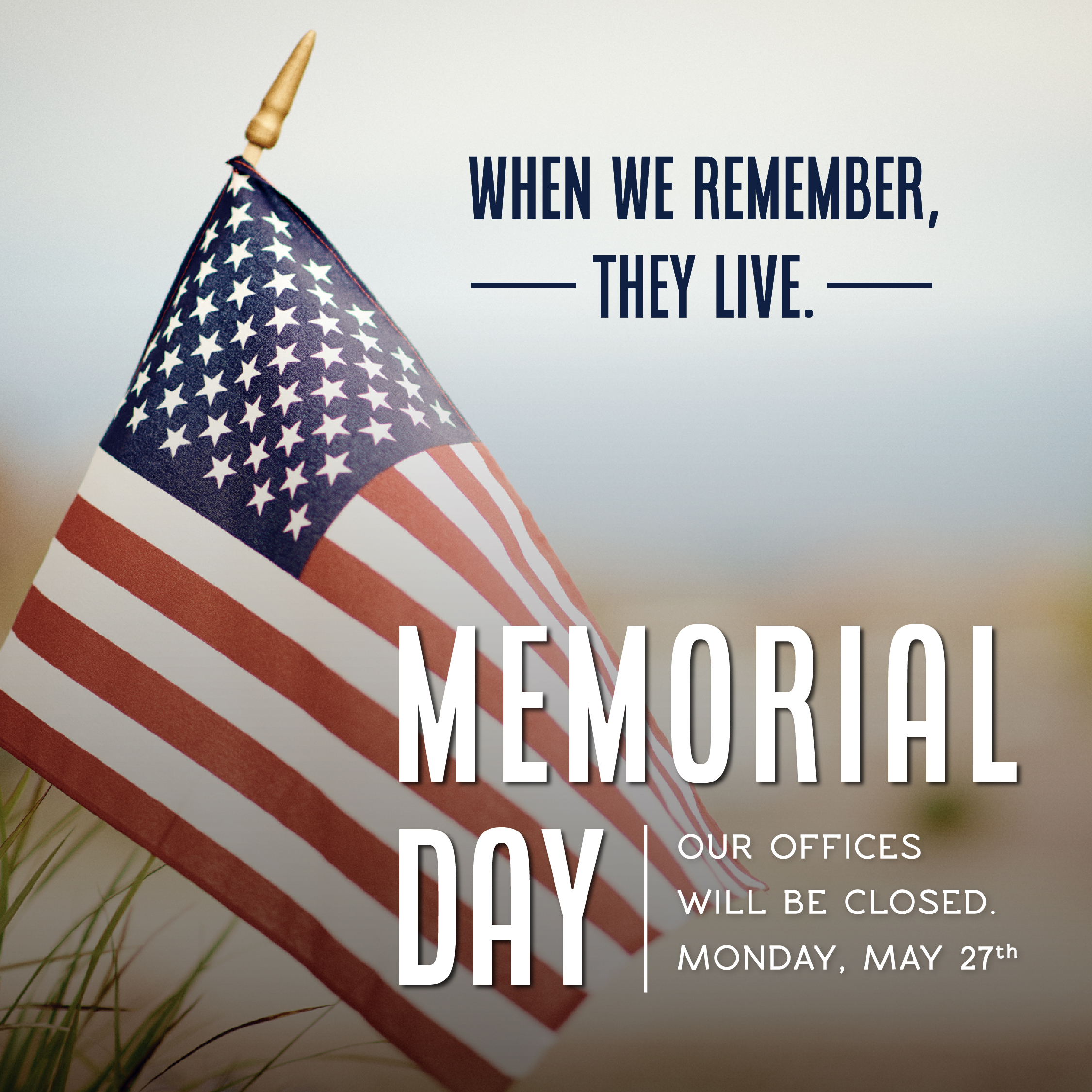 Printable Closed For Memorial Day 2022